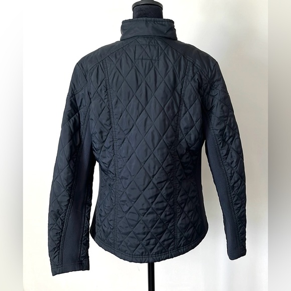 A New Day Black Quilted Jacket Pockets
Snaps Zipper Front Women Size Medium - Picture 3 of 11